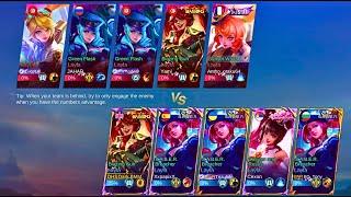 MIRROR MODE team LAYLA VS team LAYLA Mobile Legends Bang Bang