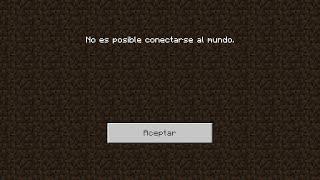 No se ha podido conectar con el mundo soluciones Minecraft.