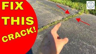 Asphalt Medium Crack Repair #diy #easy