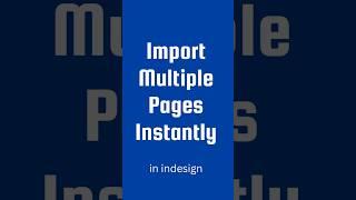 Import Multiple Page PDFs into InDesign in 60 Seconds #indesigntips #indesign #indesigntutorial