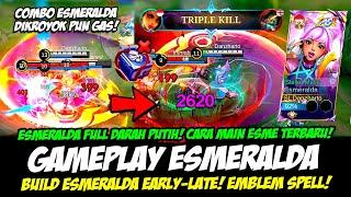 CARA MAIN ESMERALDA FULL DARAH PUTIH + BUILD ESMERALDA TERSAKIT 2024GAMEPLAY ESMERALDA TOP GLOBAL