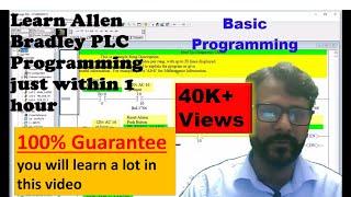 01-Basic Allen Bradley PLC Programming Ladder Logic |Rockwell | PLC Course| Free Rslogix500 software