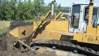 Russian dozer tractor T-20.00YA in action