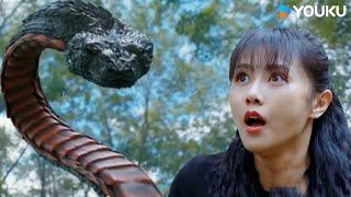 Man saves beauty from giant snake's revenge!  | Varanus Priscus |YOUKU MONSTER MOVIE