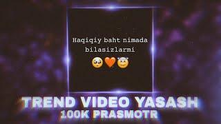 Instagram uchun trend video yasash 