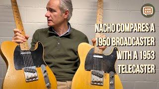 1950 Broadcaster VS 1953 Telecaster - A Comparison by Nacho Banos - Ask Zac 191