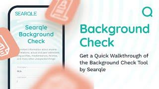 Searqle feature: people's background check |  online