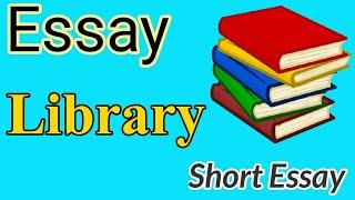 Essay on Library in English 5 Lines Essay | Library Essay | By ARJ