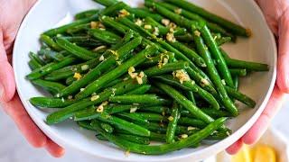 Garlic Butter Sautéed Green Beans Recipe