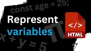 How to Represent a Variable in HTML | var tag