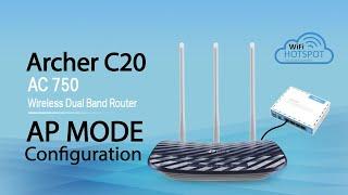 How to configure TP Link-Archer C20 as AP Mode !!! AC 750 AP MODE Configuration For Mikrotik HotSpot