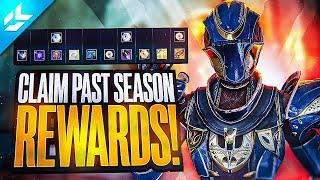 HOW TO CLAIM PAST SEASON REWARDS!! | Destiny 2