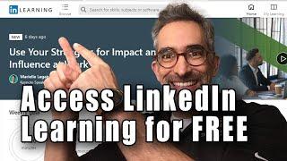 $$$ How to Access LinkedIn Learning For Free $$$