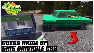 GUESS NAME OF THIS DRIVABLE CAR IN MY SUMMER CAR 2022 | Ogygia Vlogs