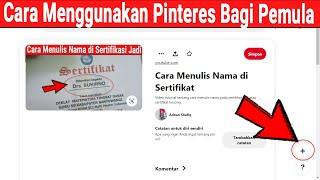 Cara Menggunakan Pinterest bagi Pemula