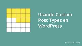 Usando Custom Post Types en WordPress