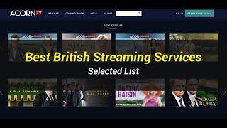 5 Best British Streaming Services | Selected List