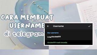 cara membuat username di telegram