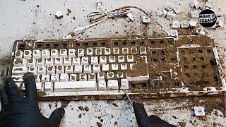 Amazing Change in the Dirtyest Keyboard. Cleaning The Dirtiest. Satisfying ASMR.