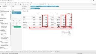 How to Add and Remove Subtotals for Some Columns/Rows/Dimensions in Tableau