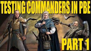 LOTR Rise To War Testing New commander skill builds and formations in PBE TEST Part 1