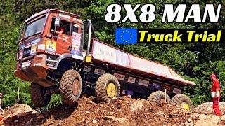 8x8 4-axles MAN TGS 35.480 By HS Schoch Hardox Truck Trial - Extreme OFF-ROAD & Downhill Actions!