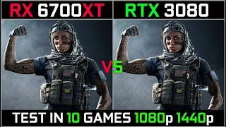 RX 6700XT vs RTX 3080 | Test in 10 Latest Games | 1080p 1440p