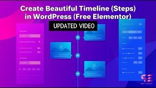 Timeline in WordPress using Elementor for FREE | Process Steps - Posts timeline - Responsive