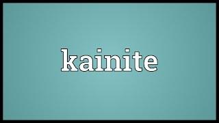 Kainite Meaning