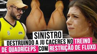 JU CACERES DEIXOU A ALMA NO TREINO DE QUADRÍCEPS