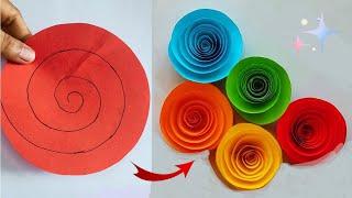 Easy and Beautiful Paper Rose Making | How To Make Rose Flower