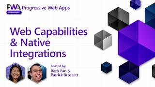 Web Capabilities & Native Integrations [3 of 17] | PWA for Beginners