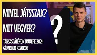 MIVEL JÁTSSZAK? MIT VEGYEK? | Gémklub Kisokos a Társasjátékok Ünnepére