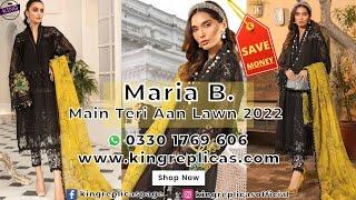 Maria B Lawn - Main Teri Aan 2022 (4B) | Replica Suits | King Replicas