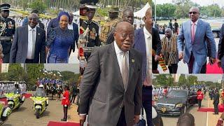 Prez AkuffoAddo, Bawumia clash with Prez elect Mahama @ parliament as he delivers his Final SONA