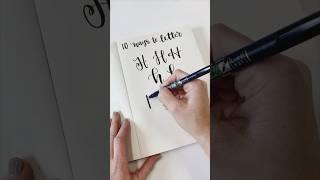 Learn #handlettering the easy way at beginners.learnwithdanielle.com #lettering #letteringvideos