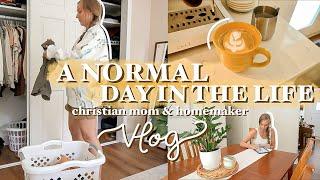 a *normal* day in the life of a christian mom ~ homemaking, focusing on gratitude, sahm vlog