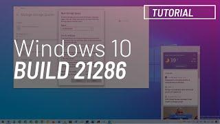 Windows 10 build 21286: In-depth taskbar news widget, modernized Storage Spaces settings, and more