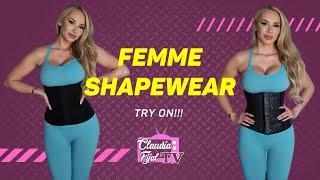 Hourglass Body! Femme Shapewear Waist Trainer Try On Haul | Claudia Fijal