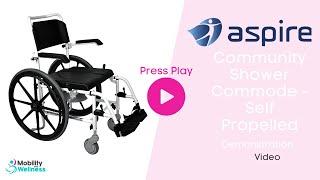 Aspire Commode - Self Propelled - Demonstration Video