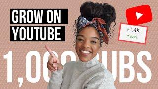 HOW TO GROW ON YOUTUBE | GROW ON YOUTUBE 2023 | GET YOUR FIRST 1000 YOUTUBE SUBSCRIBERS