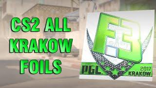 Counter Strike 2 - All Krakow 2017 Foil Stickers Showcase