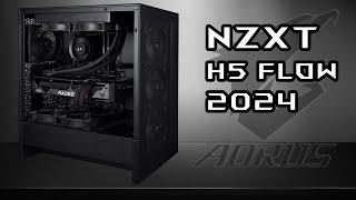 BLACKOUT PC BUILD | The New NZXT H5 Flow 2024 | Zero-RGB Stealth Build | AMD x NZXT