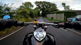 Triumph Speedmaster blasting down the backroads!