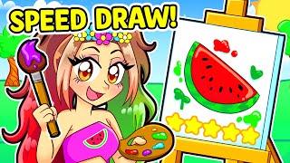 Becoming a TRY-HARD ARTIST in Roblox SPEED DRAW!
