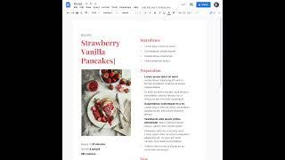 Google Docs has all sorts of templates you can use for your recipes   #Shorts