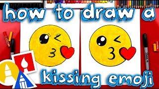 How To Draw The Kissing Emoji