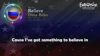 (WINNER..Russia..Eurovision 2008) "Believe" by: Dima Bilan |With Lyrics|