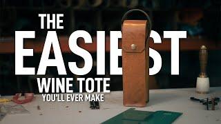 Make a Leather Wine Tote and Learn a Brilliant 3-Piece Gusset Design