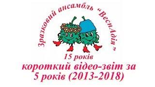 Зразковий хореографічний ансамбль 'Веснáдія' спеціалізованої школи 246 м.Києва -  Звіт за 2013-2018